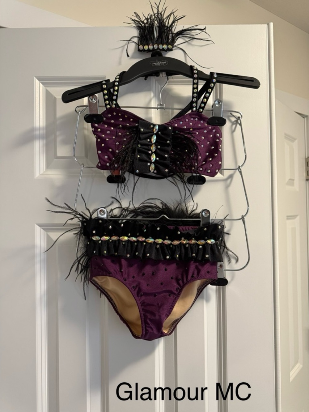 Glamour MC purple and black costume